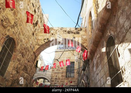 Jérusalem, Israël - 20 septembre 2017 : l'architecture dans la vieille ville Banque D'Images