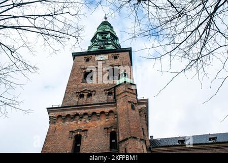 St. Eglise Pierre, Copenhague, Danemark. (St. Petri Kirke) Une église gothique scandinave dans la capitale danoise. Boîte de Petri Sankt. Banque D'Images