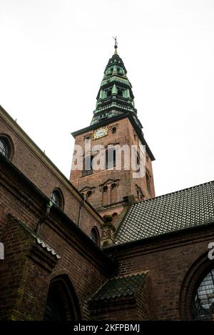 St. Eglise Pierre, Copenhague, Danemark. (St. Petri Kirke) Une église gothique scandinave dans la capitale danoise. Boîte de Petri Sankt. Banque D'Images