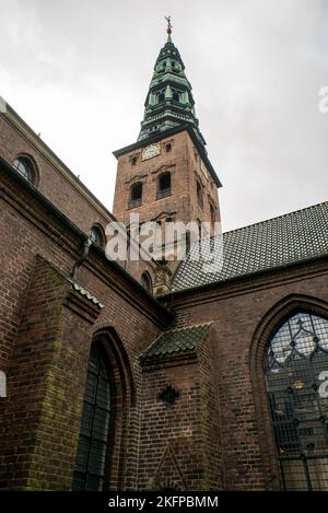 St. Eglise Pierre, Copenhague, Danemark. (St. Petri Kirke) Une église gothique scandinave dans la capitale danoise. Boîte de Petri Sankt. Banque D'Images