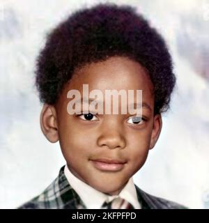 1977 CA, USA : le célèbre acteur américain , rappeur et producteur WILL SMITH ( Willard Carroll Smith Jr. , Né le 25 septembre 1968 ) quand était un jeune garçon de 9 ans . Photographe inconnu . - HISTOIRE - FOTO STORICHE - ATTORE - FILM - CINÉMA - personalità da giovane giovani - piccolo piccoli - personnalités quand était jeune bébé - sourire sorriso - MUSIQUE - MUSICA - RAP - HIP-HOP - produttore - ENFANT - ENFANTS - ENFANCE - INFANTILES - BAMBINO - BAMBINI --- ARCHIVIO GBB Banque D'Images