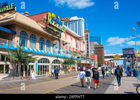Restaurant Margaritaville au 1133 Boardwalk du Resorts Casino Hotel à Atlantic City, New Jersey NJ, Etats-Unis. Banque D'Images