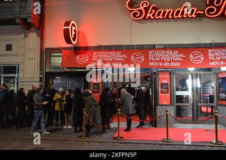 Stockholm, Suède - 2022 novembre - Festival international du film de Stockholm - Skandia-Teatern à Drottningatan. (Photo de Markku Rainer Peltonen) Banque D'Images