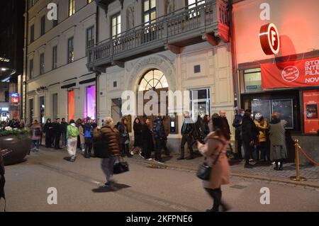 Stockholm, Suède - 2022 novembre - Festival international du film de Stockholm - Skandia-Teatern à Drottningatan. (Photo de Markku Rainer Peltonen) Banque D'Images