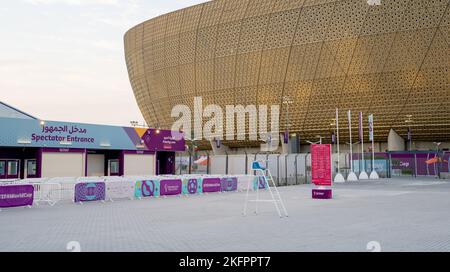 Doha,Qatar- 09 septembre,2022:Stade emblématique de Lusail ou Stade de Lusail est un stade de football à Lusail, Qatar. Banque D'Images