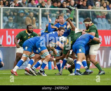 Genova, Italie, 19/11/2022, lors de la série ans - automne Nations Italie, match de rugby entre l'Italie et l'Afrique du Sud le 19 novembre 2022 au stade Luigi Ferrarsi de Genova, Italie. Photo Nderim Kaceli Banque D'Images