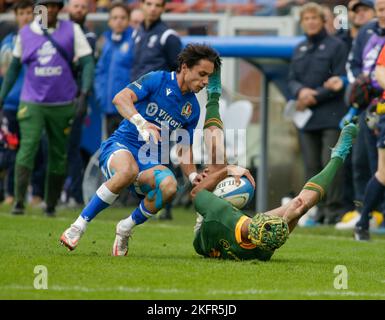 Série des nations d'automne - ans Rugby, Italie contre Afrique du Sud, 19 novembre 2022, Genova Banque D'Images