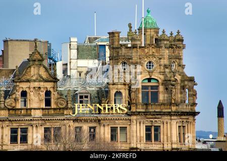 vue aérienne sur le toit du bâtiment jenners sur la rue princes Banque D'Images