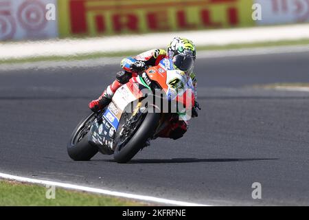 Victoria, Australie. 20th novembre 2022. Alex Bassani (ITA) course pour Motocorsa course-Riding le Panigale Ducati V4R pendant la saison d'échauffement pour le Grand Ridge Round australien 2022 du Championnat du monde de Superbike MOTUL FIM 2022 à Phillip Island, Australie sur 20 novembre 2022 - image Credit: brett keating/Alay Live News Banque D'Images