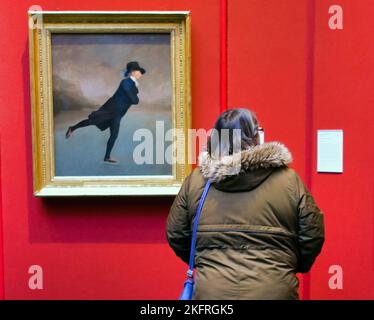 Le Reverend Robert Walker Skating sur le Loch Duddingston par Henry Raeburn intérieur de la galerie nationale écossaise Banque D'Images