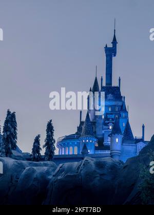 Beauty and the Beast Castle à Walt Disney World, Orlando, Floride Banque D'Images