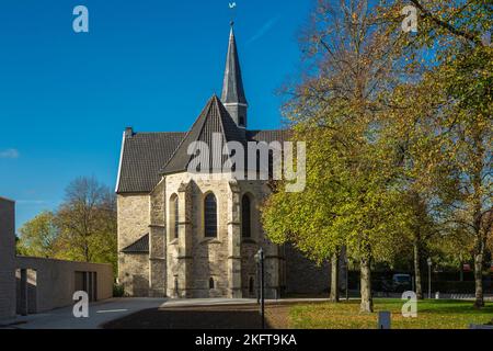 Allemagne, Vreden, Berkel, Westmuensterland, Muensterland, Westphalie, Rhénanie-du-Nord-Westphalie, NRW, Collégiale catholique Saint Felizitas de l'ancienne église de Vreden à la Kirchplatz Banque D'Images