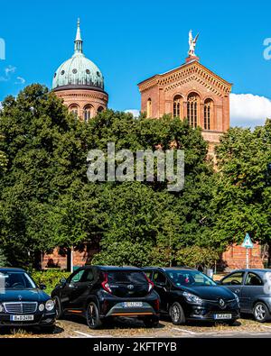 Berlin Mitte. Saint Michael's Church. Sankt-Michael-Kirche, église catholique romaine sur Michaelkirchplatz. Extérieur du bâtiment. Classée monument historique Banque D'Images