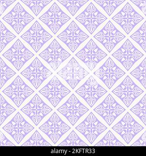 Motif sans couture dans la couleur tendance de l'année 2023 - lavande. Les mosaïques peuvent être combinées. Banque D'Images