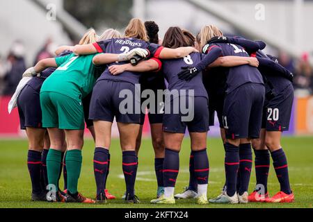 DUIVENDRECHT, PAYS-BAS - NOVEMBRE 20: Joueurs de PSV pendant le match néerlandais Azerion Womens Eredivisiie entre Ajax et PSV Eindhoven à de Toekomst sur 20 novembre 2022 à Duivendrecht, pays-Bas (photo de Patrick Goosen/Orange Pictures) Banque D'Images