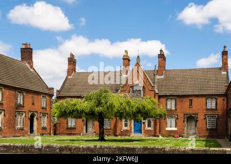 Almshouses à Spalding, Lincolnshire, East Midlands, Angleterre, Royaume-Uni, Grande-Bretagne Banque D'Images