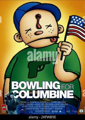 POSTER DE FILM, BOWLING POUR COLUMBINE, 2002 Banque D'Images