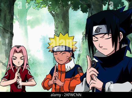 SAKURA, Naruto, Sasuke, Naruto, 2002 Banque D'Images