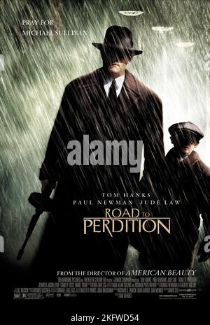 TOM HANKS, TYLER HOECHLIN, chemin de la perdition, 2002 Banque D'Images