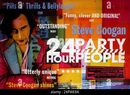 STEVE COOGAN AFFICHE, 24 HOUR PARTY PEOPLE, 2002 Banque D'Images