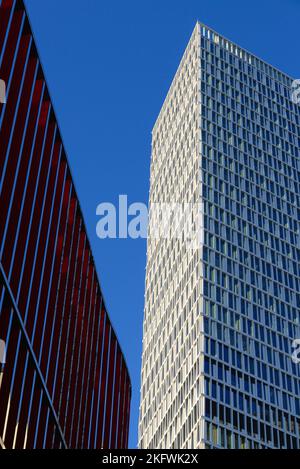 Architektur im Europaviertel à Francfort-sur-le-main, Allemagne Banque D'Images