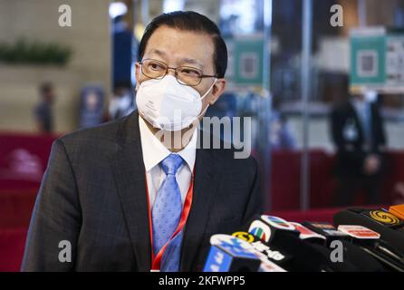 TAM Yiu-chung, le seul délégué du Comité permanent du Congrès National PeopleHH, assiste au séminaire du think tank de l'Association chinoise de Hong Kong et Macao Studies au Centre de congrès et d'exposition de Hong Kong sur le discours du président chinois Xi Jinping. 18JUL22 SCMP /K. Y. Cheng Banque D'Images