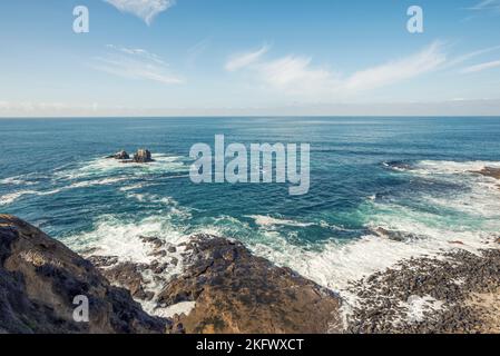 Vue sur la côte depuis le parc Crescent Bay point. Laguna Beach, Californie, États-Unis. Banque D'Images