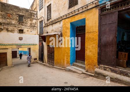 Fez au Maroc, célèbre pour son ancienne médina Banque D'Images