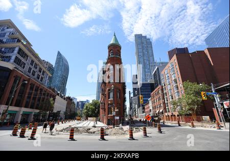 Édifice Flatiron à Toronto, Canada Banque D'Images