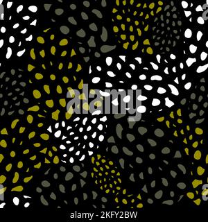 Motif sans couture avec texture à pois abstraite Illustration de Vecteur