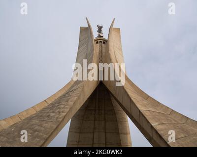 Le Monument des Martyrs (Maquam El Chahid) Banque D'Images