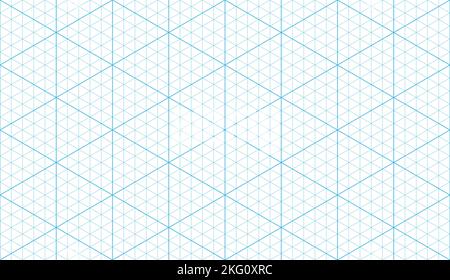 Motif de grille isométrique sans couture. Contour de l'arrière-plan du modèle de graphique isométrique. Les triangles et les hexagones alignent la texture sans couture. Illustration vectorielle sur Illustration de Vecteur