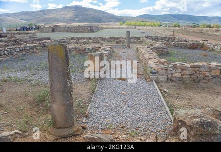 Vestiges romains de la ville de Regina Turdulorum. Casas de Reina, Badajoz, Espagne Banque D'Images