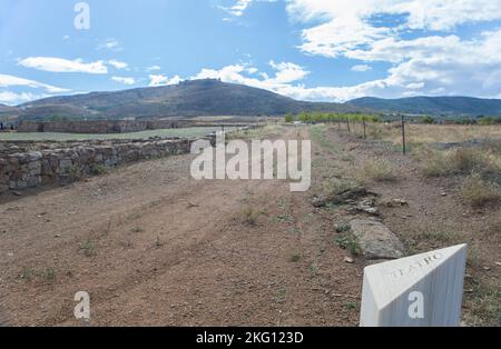 Vestiges romains de la ville de Regina Turdulorum. Casas de Reina, Badajoz, Espagne Banque D'Images