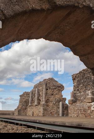 Vestiges romains de la ville de Regina Turdulorum. Casas de Reina, Badajoz, Espagne Banque D'Images