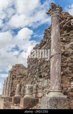 Vestiges romains de la ville de Regina Turdulorum. Casas de Reina, Badajoz, Espagne Banque D'Images