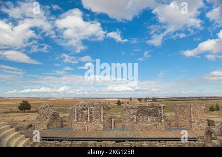 Vestiges romains de la ville de Regina Turdulorum. Casas de Reina, Badajoz, Espagne Banque D'Images