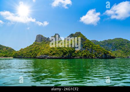 Koh Phaluai, Mu Ko Ang Thong National Park, Golfe de Thaïlande, Siam, Banque D'Images