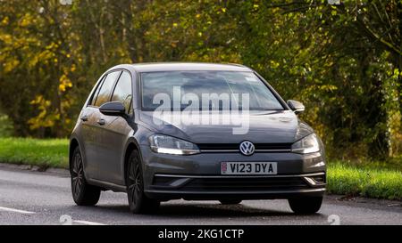 2018 voiture de golf Volkswagen grise Banque D'Images