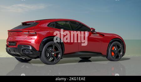 Ferrari Purosangue: V12, 725 ch - Voici le SUV le plus puissant au monde Banque D'Images