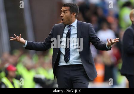 Photo du dossier datée du 09-08-2022 de Giovanni van Bronckhorst. Les Rangers ont mis à la porte le gérant Giovanni van Bronckhorst après un an de responsabilité. Date de publication : lundi 21 novembre 2022. Banque D'Images