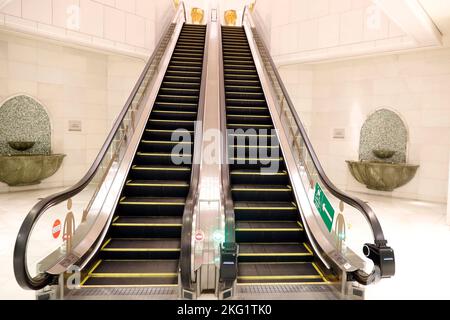Grande mosquée Sheikh Zayed. Zone d'ablution. Abou Dhabi. Émirats arabes Unis. Banque D'Images