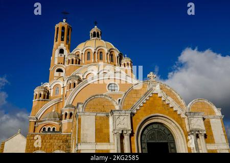 Cathédrale Saint Paul melkite (catholique grecque), Harissa, Liban Banque D'Images