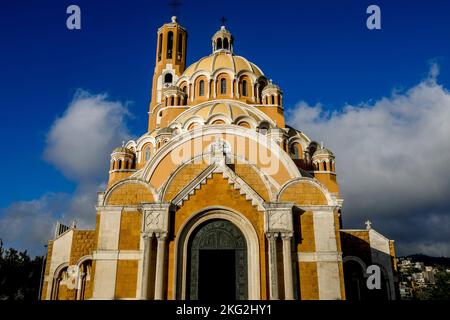 Cathédrale Saint Paul melkite (catholique grecque), Harissa, Liban Banque D'Images