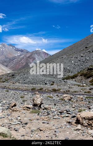 Voyager le Cajon del Maipo près de Santiago, Chili Banque D'Images