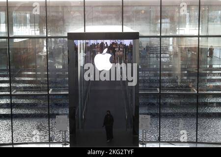 Magasin Apple à Yas Mall à Abu Dhabi, Émirats arabes Unis. Abou Dhabi. Émirats arabes Unis. Banque D'Images