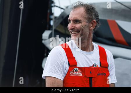 BEYOU Jeremie - CHARAL - IMOCAY lors de l'arrivée de la route du Rhum-destination Guadeloupe 2022, course transatlantique solo, Saint-Malo - Guadeloupe (6 562 kilomètres) sur 6 novembre 2022 à Saint-Malo, France - photo: Pierre Bouras/DPPI/LiveMedia Banque D'Images