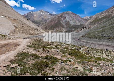 Voyager le Cajon del Maipo près de Santiago, Chili Banque D'Images