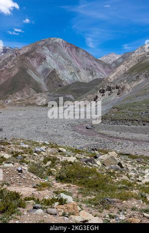 Voyager le Cajon del Maipo près de Santiago, Chili Banque D'Images