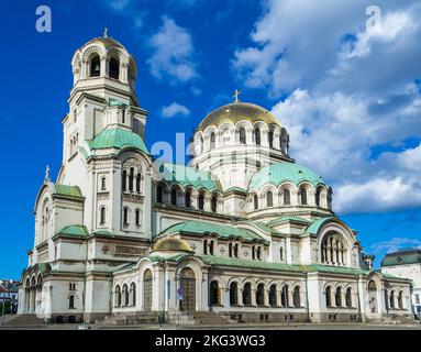 St. Cathédrale Alexandre Nevsky à Sofia, Bulgarie. Banque D'Images